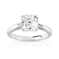 Bague Solitaire argent 925 zirconia