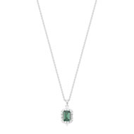 Collier argent 925 pierre imitation zirconia