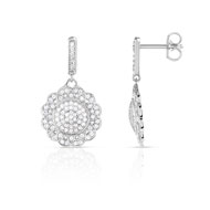 Boucles d'oreilles argent 925 zirconia