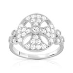Bague argent 925 zirconia - vue 1
