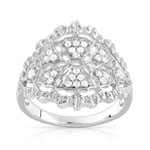 Bague argent 925 zirconia - vue 1