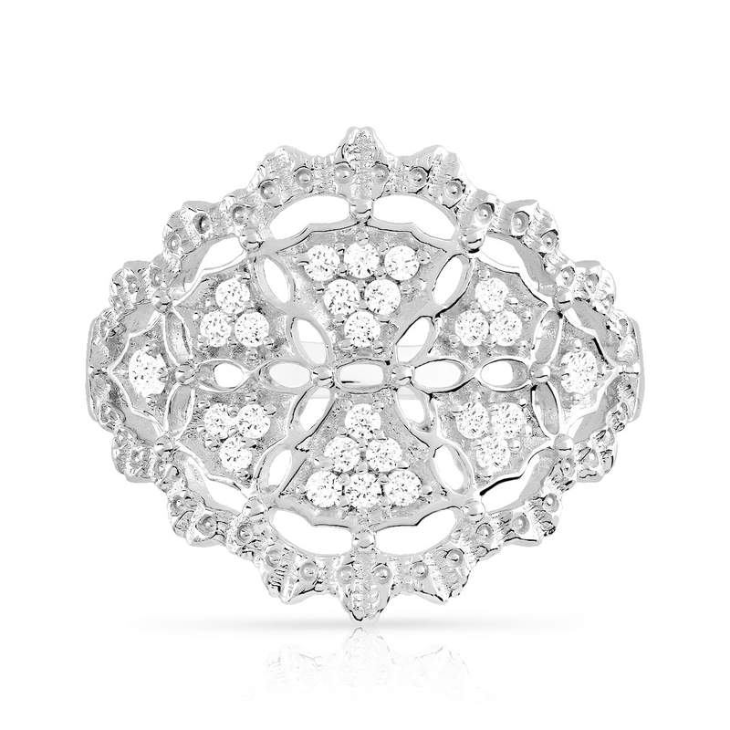 Bague argent 925 zirconia - vue 3