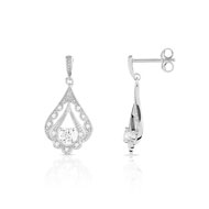 Boucles d'oreilles argent 925 zirconia