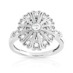Bague argent 925 zirconia - vue 1