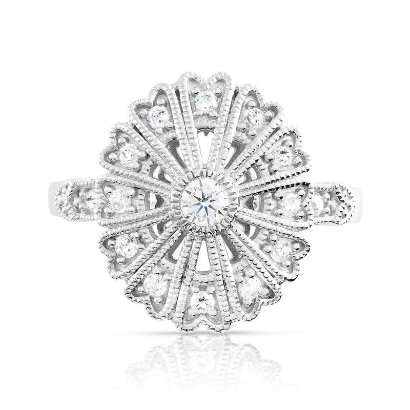 Bague argent 925 zirconia - vue 3