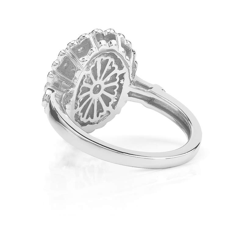 Bague argent 925 zirconia - vue D1