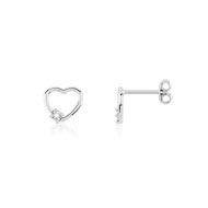Boucles d'oreilles argent 925 diamant