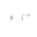 Boucles d'oreilles argent 925 diamants - vue 1