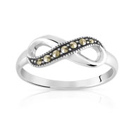 Bague argent 925 marcassite