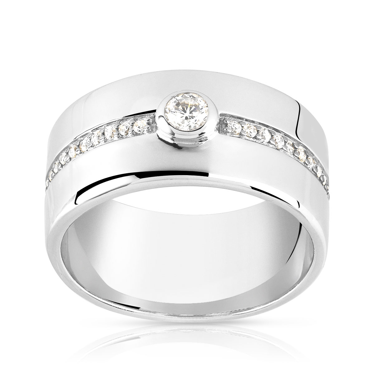 Bague argent 925 zirconia - vue V1