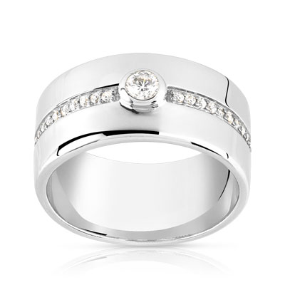 Bague argent 925 zirconia - vue V1