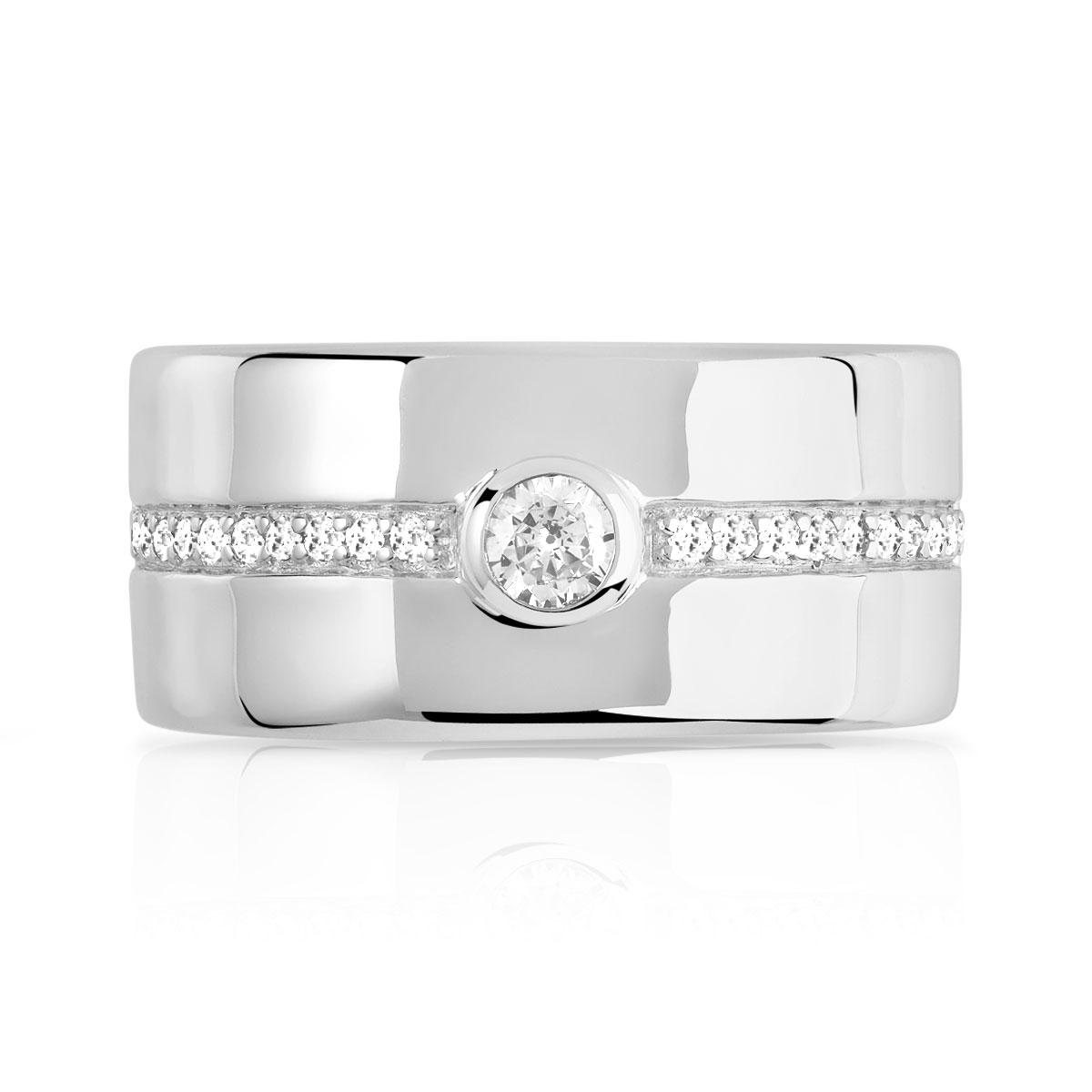 Bague argent 925 zirconia - vue V3
