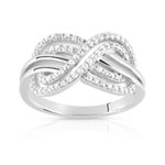 Bague argent 925 zirconia - vue 1