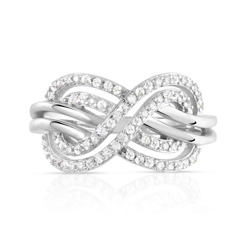 Bague argent 925 zirconia - vue 3