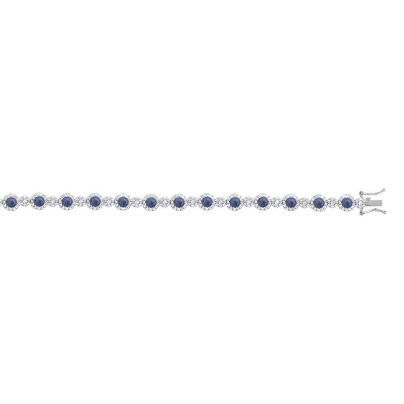 Bracelet argent 925 zirconia - vue 1