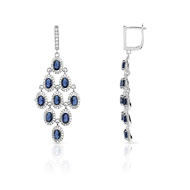 Boucles d'oreilles argent 925 zirconias