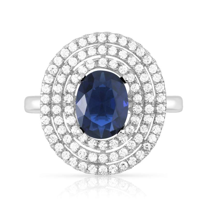 Bague argent 925 zirconia - vue 3