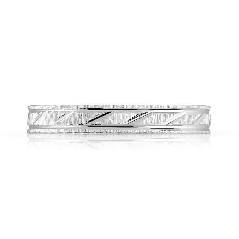 Alliance argent 925 diamanté 3 mm - vue 3