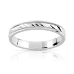 Alliance argent 925 diamanté 3 mm - vue 1