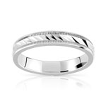 Alliance argent 925 4 mm - vue 1