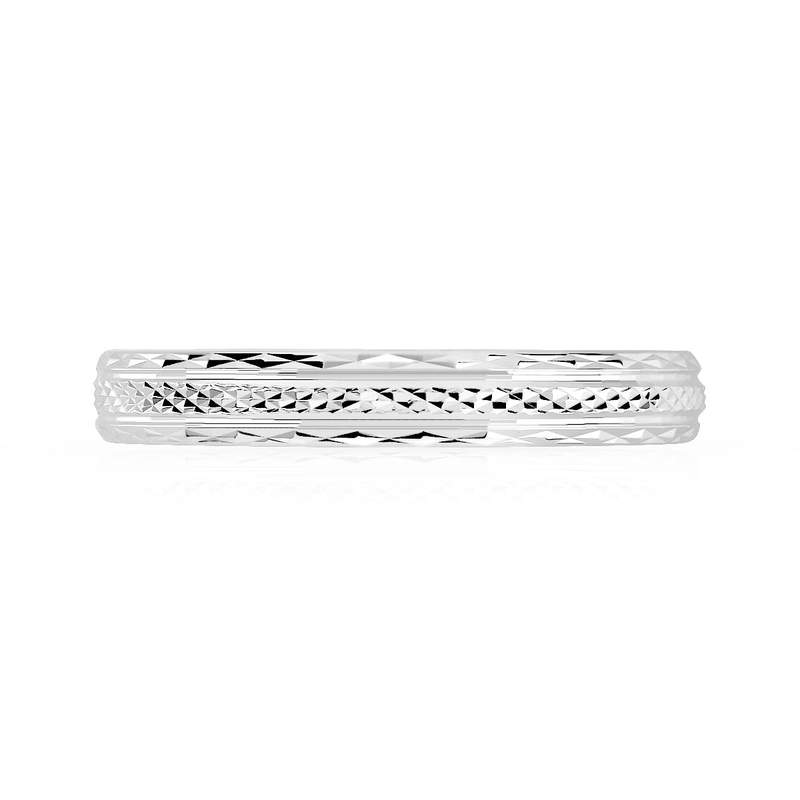 Alliance argent 925 diamanté 3 mm - vue 3