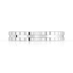 Alliance argent 925 crantée 3 mm - vue 3