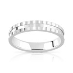 Alliance argent 925 4 mm - vue 1