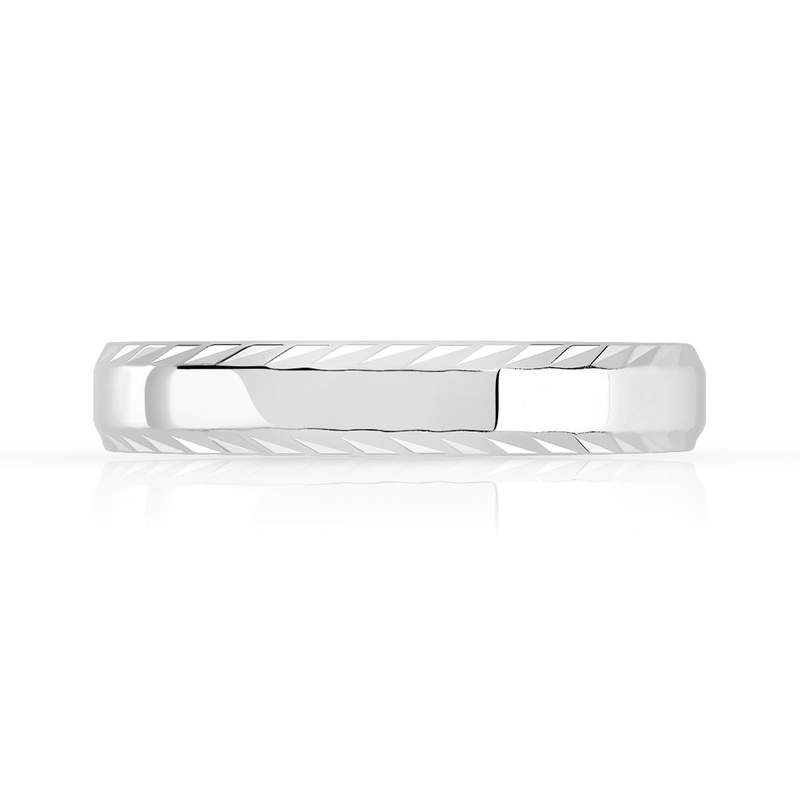Alliance argent 925 diamanté 4 mm - vue 3