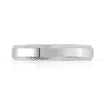 925 zilveren diamanten trouwring 4 mm - bekijk 3