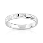 Alliance argent 925 diamanté 3 mm - vue 1