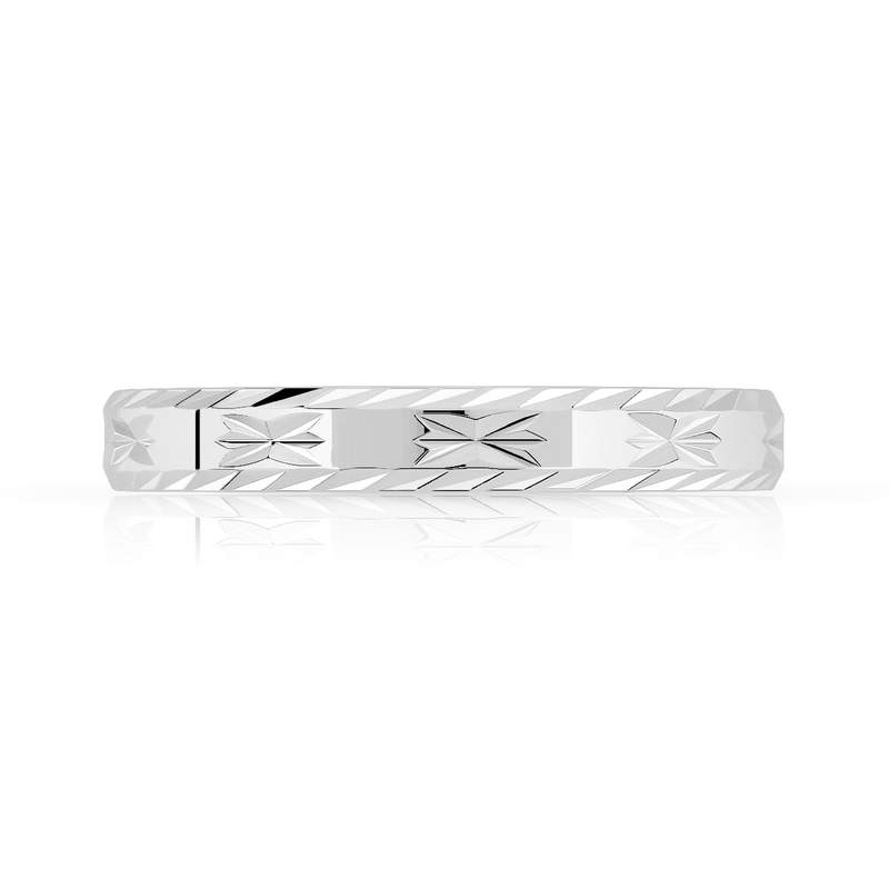 Alliance argent 925 diamanté 3 mm - vue 3