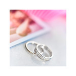 Alliance argent 925 ajourée diamants 4,3 mm - vue D2