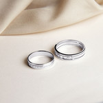 Alliance argent 925 ajourée diamants 4,3 mm - vue D3