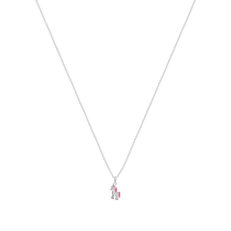 Collier argent 925 licorne laque 41 cm - vue 1