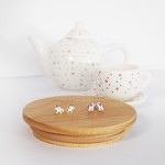 Boucles d'oreilles argent 925 laque licornes - vue D3