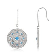 Boucles d'oreilles argent 925 pierres imitation