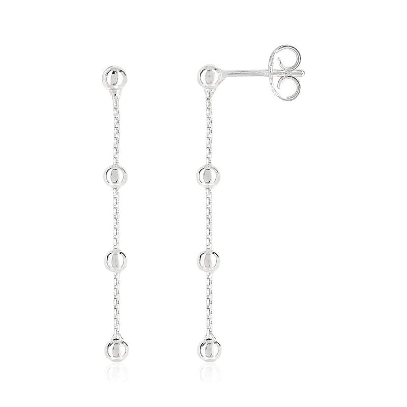 Boucles d'oreilles argent 925 pendants - vue 1