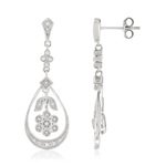 Boucles d'oreilles argent 925 zirconia - vue 1