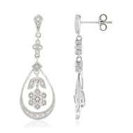 Boucles d'oreilles argent 925 zirconia