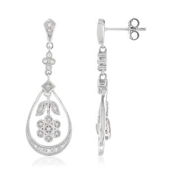 925 zirconia silver earrings