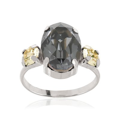 Bague argent 925 cristaux - vue 1