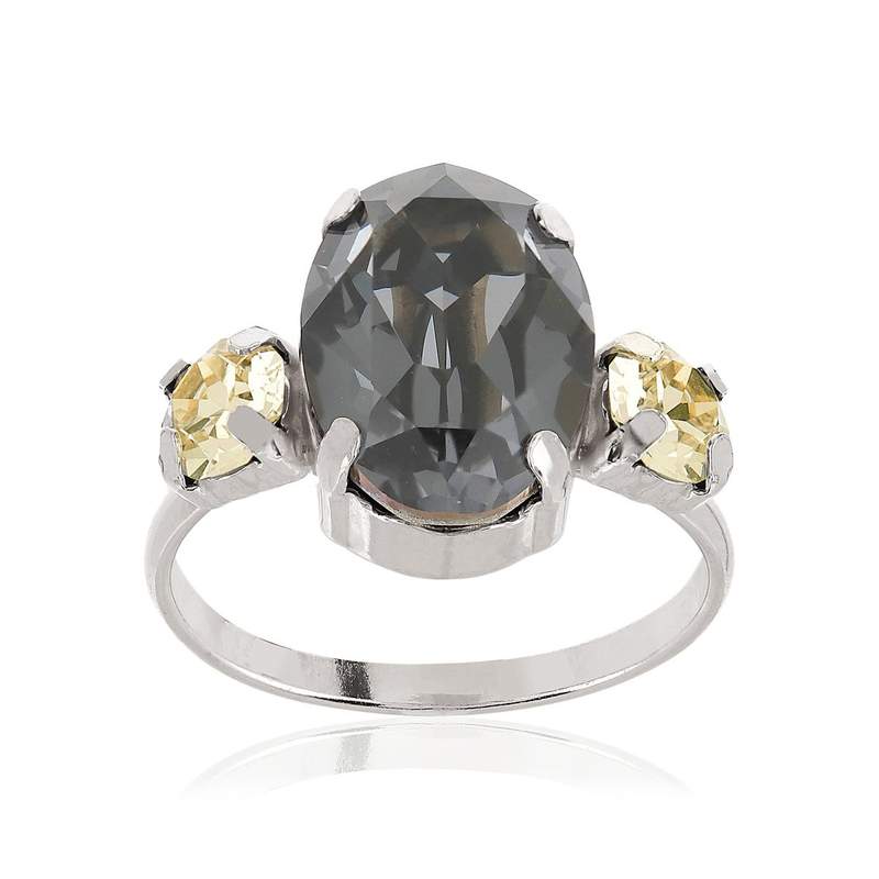 Bague argent 925 cristaux - vue 1