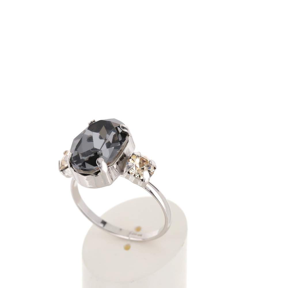 Bague argent 925 cristaux - vue 3