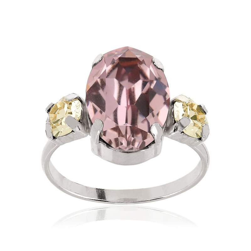 Bague argent 925 cristaux - vue 1