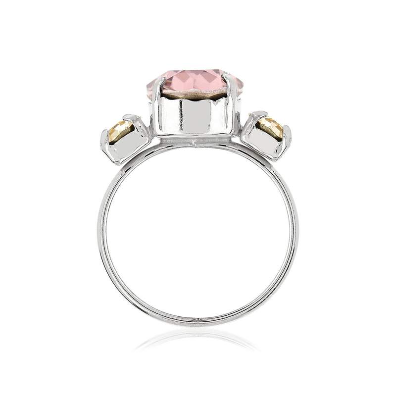 Bague argent 925 cristaux - vue 2