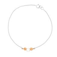 Bracelet Petite Sirène argent 925 2 t perle Disney