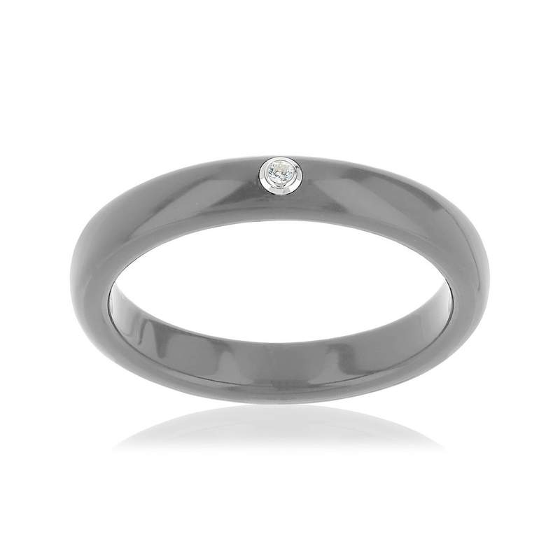 Bague résine cristal - vue 1