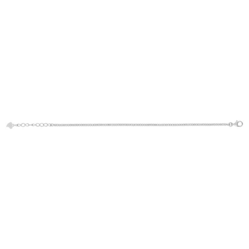 Bracelet tennis argent 925 zirconias 18 cm - vue D2