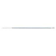Bracelet argent 925 pierres imitations bleues 18 cm