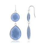 Boucles d'oreilles argent 925 cristal - vue 1